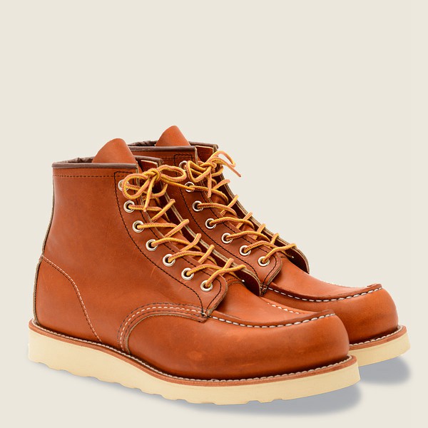 Red Wing Mens Classic Moc – 6-inch Legacy Leather - Heritage Boots Brown - 2369ZTJAL